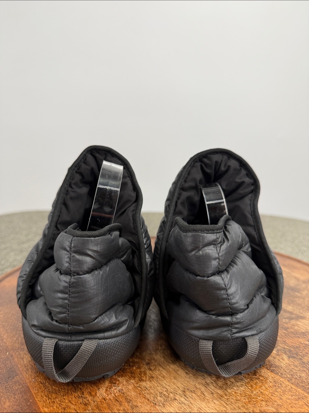 The North Face Slippers Wm 9 Black Quilted Thermoball Insulated Slip-On Booties - Picture 4 of 10